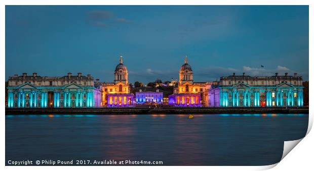 Greenwich by Night Print by Philip Pound