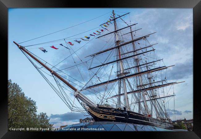 The Cutty Sark Framed Print by Philip Pound