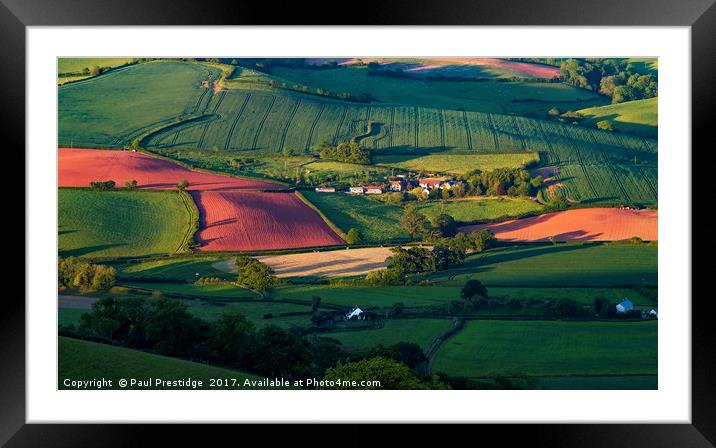 The Exe Valley Near Bickleigh Framed Mounted Print by Paul F Prestidge