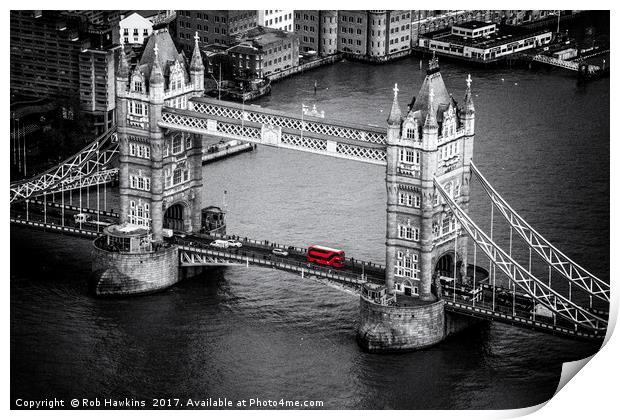 Loving London  Print by Rob Hawkins