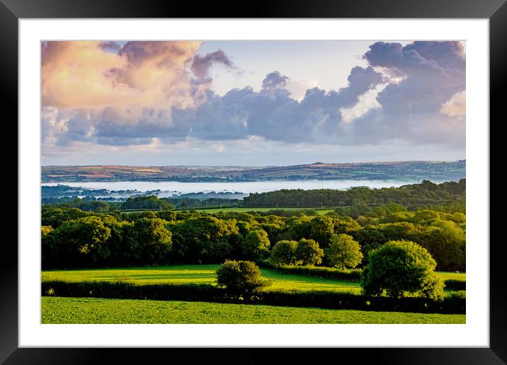 Morning Mist, Pembrokeshire, Wales, UK Framed Mounted Print by Mark Llewellyn