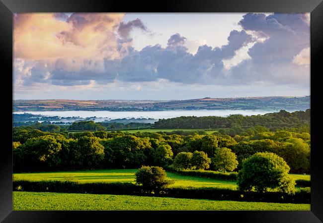 Morning Mist, Pembrokeshire, Wales, UK Framed Print by Mark Llewellyn