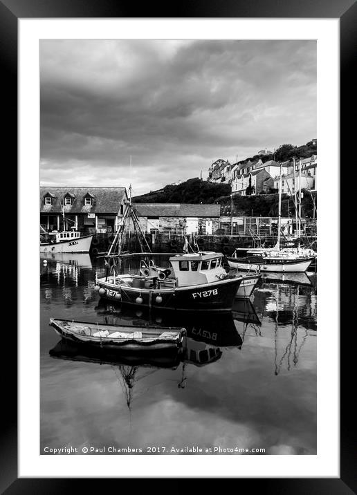 Mevagissey Harbour Framed Mounted Print by Paul Chambers