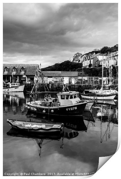 Mevagissey Harbour Print by Paul Chambers