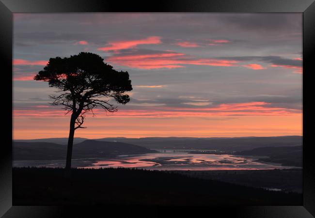 Daybreak Above the Beauly Firth and Inverness  Framed Print by Macrae Images