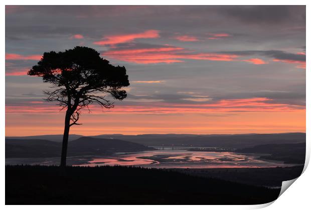 Daybreak Above the Beauly Firth and Inverness  Print by Macrae Images