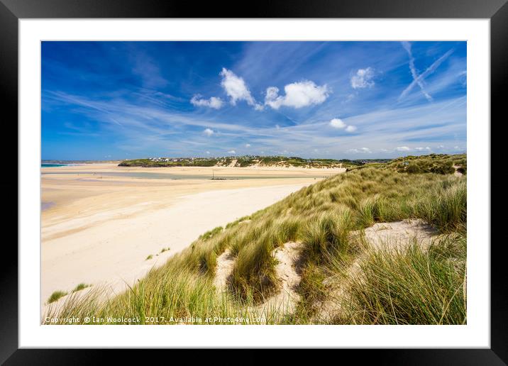 Porthkidney Sands Beach Cornwall England Framed Mounted Print by Ian Woolcock