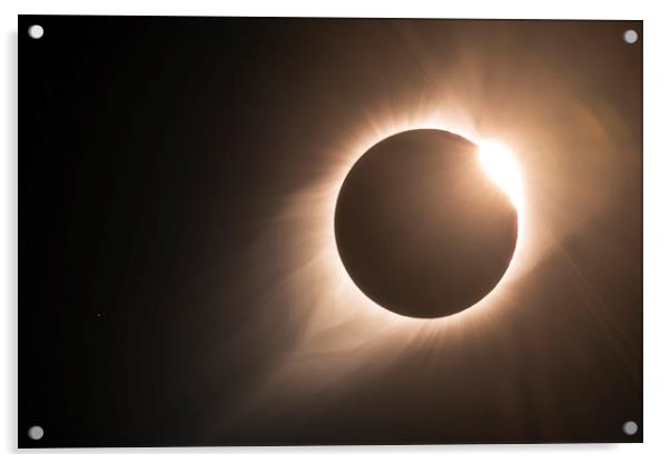 Diamond Ring and the End of Totality Acrylic by John Finney
