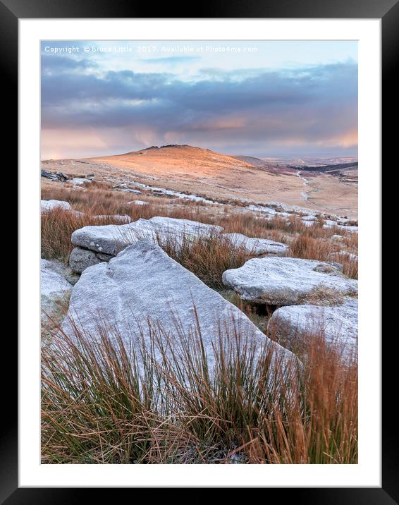 Looking North from Icy Oke Tor, Dartmoor Framed Mounted Print by Bruce Little