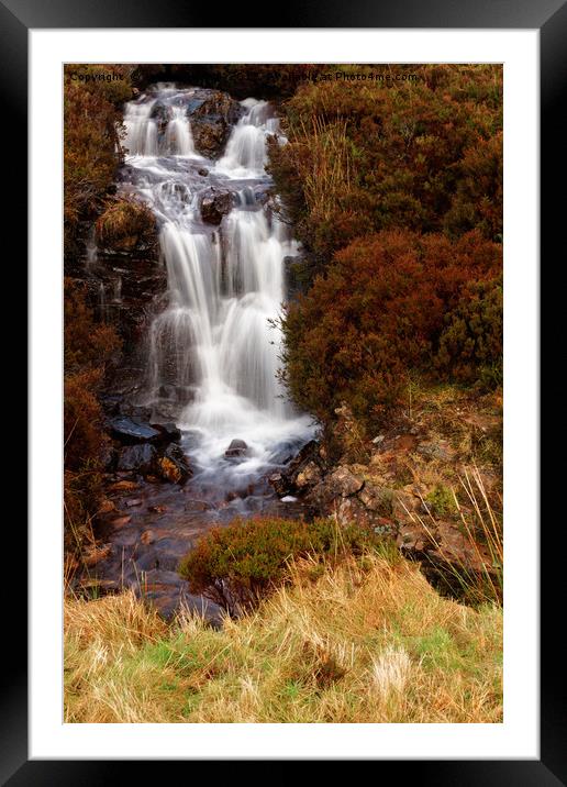 WE HAVE A WATERFALL Framed Mounted Print by andrew saxton