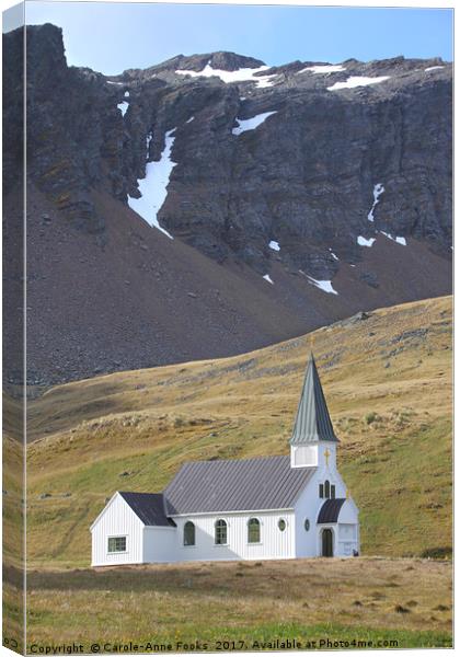 Norwegian Lutheran Church, Grytvikin Canvas Print by Carole-Anne Fooks