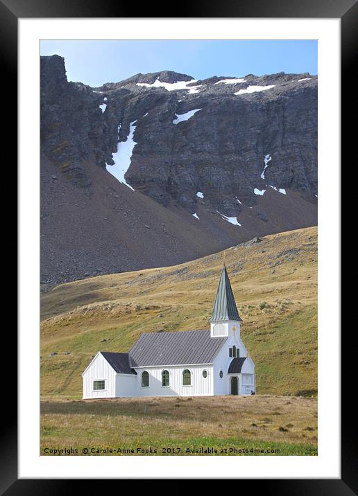 Norwegian Lutheran Church, Grytvikin Framed Mounted Print by Carole-Anne Fooks