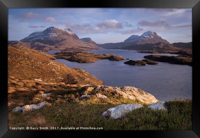 Cul Mor and Cul Beag. N.W Highlands, Scotland. Framed Print by Garry Smith