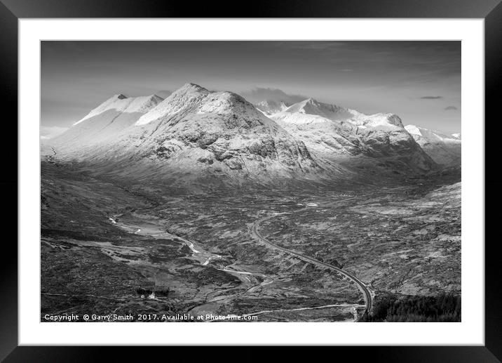 Buchaille Etive Beag, Glencoe Valley, Scotland. Framed Mounted Print by Garry Smith