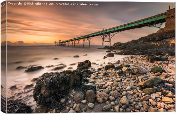 Clevedon Sunset Canvas Print by Rich Wiltshire
