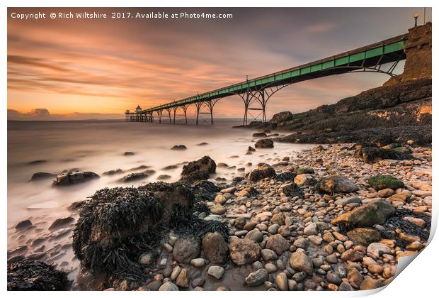 Clevedon Sunset Print by Rich Wiltshire