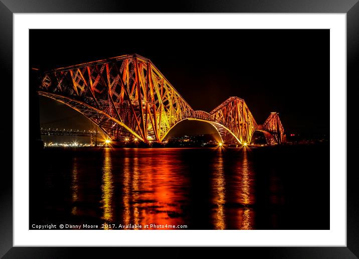 Forth Rail Bridge Framed Mounted Print by Danny Moore