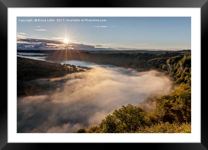 Majestic Sunrise over Mystical Fog Framed Mounted Print by Bruce Little
