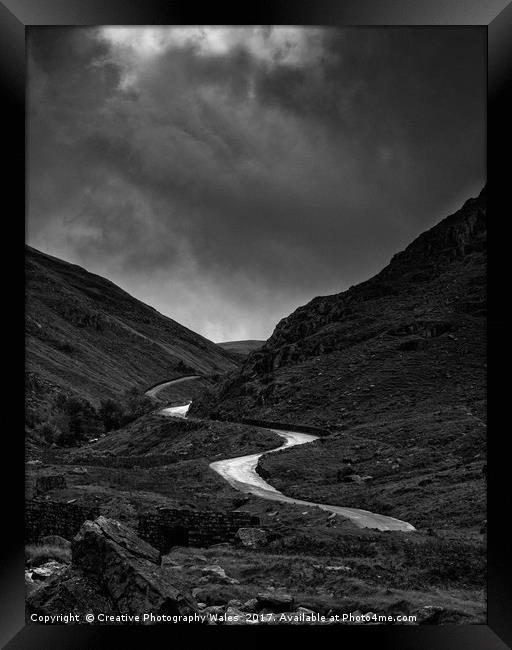 Light on Honister Pass Framed Print by Creative Photography Wales