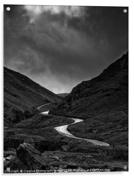 Light on Honister Pass Acrylic by Creative Photography Wales