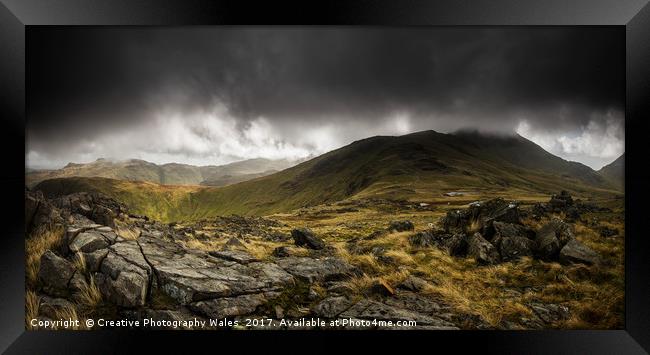 Great Gable Panorama  Framed Print by Creative Photography Wales
