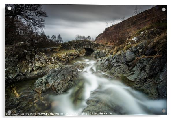 Ashness Bridge, Lake District Acrylic by Creative Photography Wales