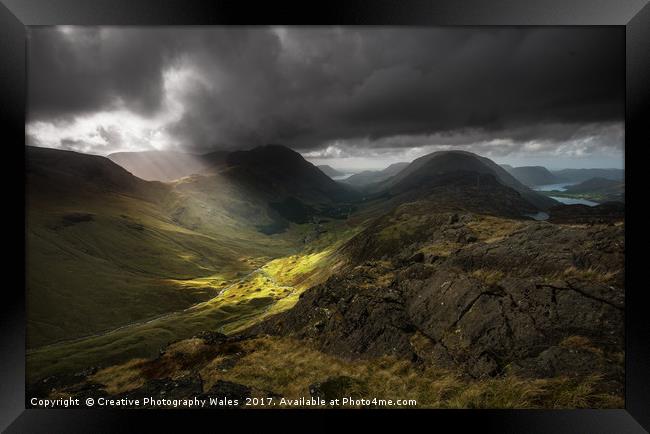 Great Gable and Ennerdale View Framed Print by Creative Photography Wales