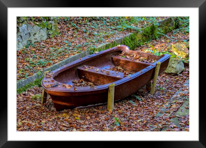 Old rusty boat at Chard Reservoir Somerset Uk Framed Mounted Print by Will Badman