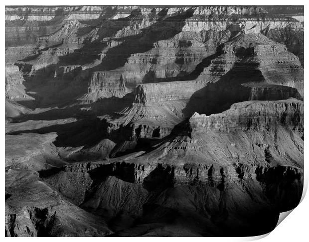 Shadows on the Silence: Grand Canyon Landscape Print by Tammy Winand