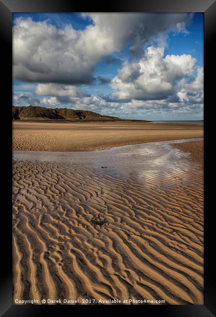 Lligwy Beach, Anglesey North Wales  Framed Print by Derek Daniel