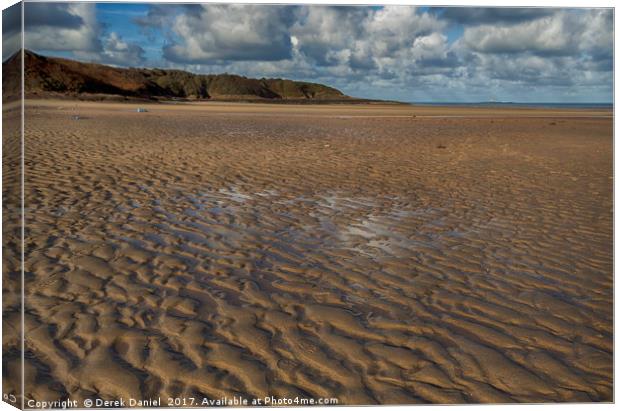 The Wild Beauty of Lligwy Beach Canvas Print by Derek Daniel