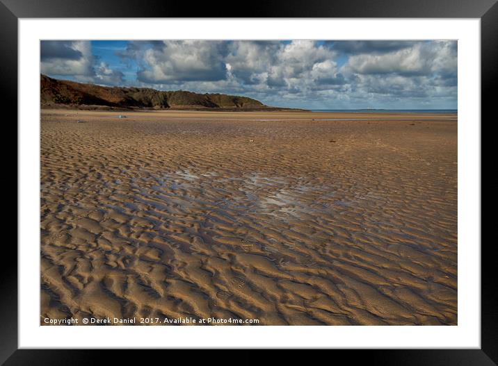 The Wild Beauty of Lligwy Beach Framed Mounted Print by Derek Daniel