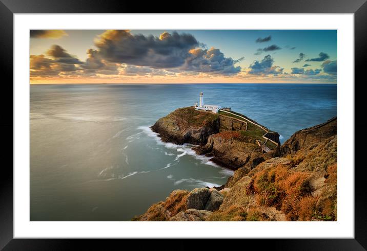South Stack Lighthouse. Framed Mounted Print by Craig Breakey