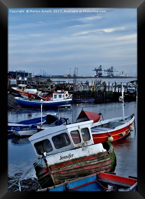 Fishing Boats at Paddy's Hole Framed Print by Martyn Arnold
