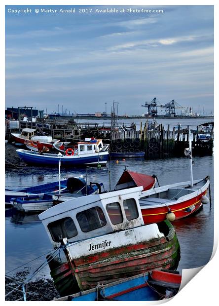 Fishing Boats at Paddy's Hole Print by Martyn Arnold