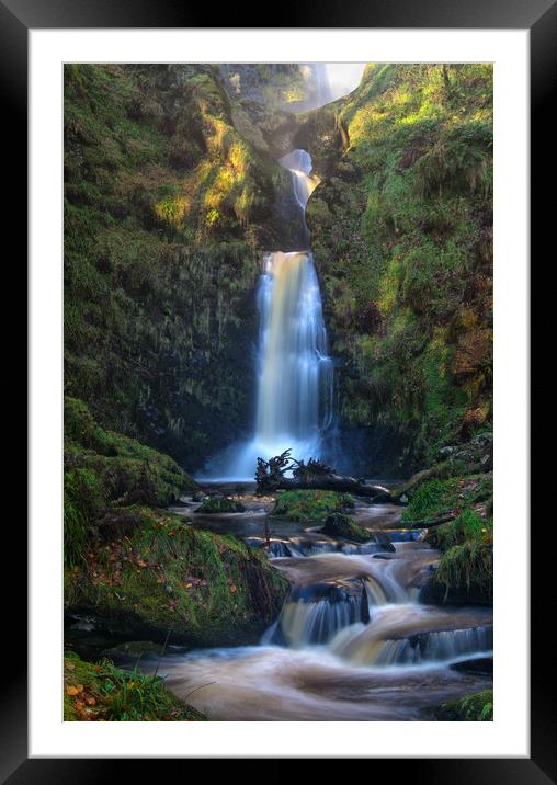 Enchanted Waterfall Framed Mounted Print by Clive Ashton