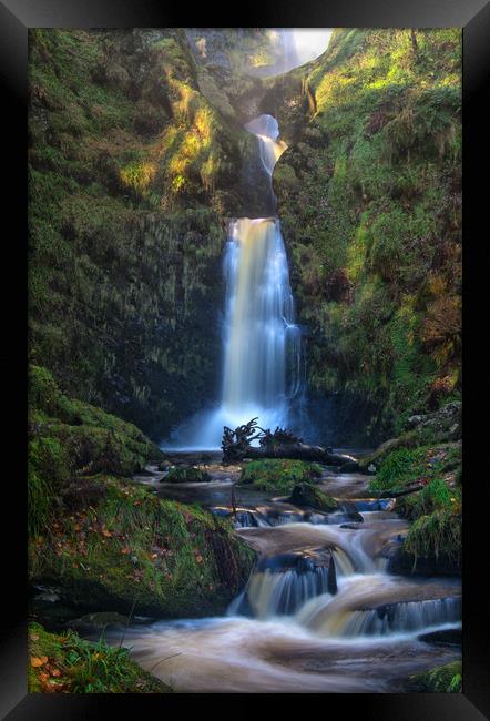 Enchanted Waterfall Framed Print by Clive Ashton