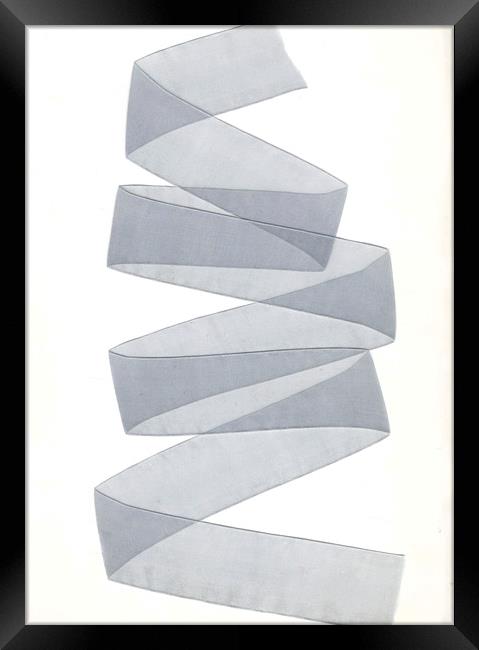 Nylon ribbon  Framed Print by Larisa Siverina