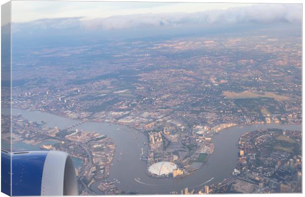 London From The Air Canvas Print by David Pyatt