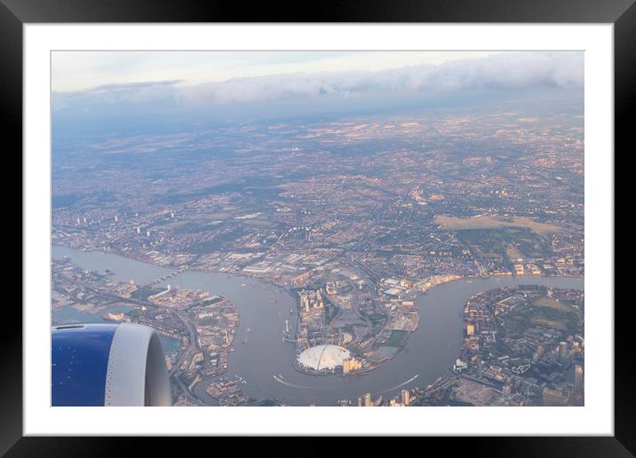 London From The Air Framed Mounted Print by David Pyatt