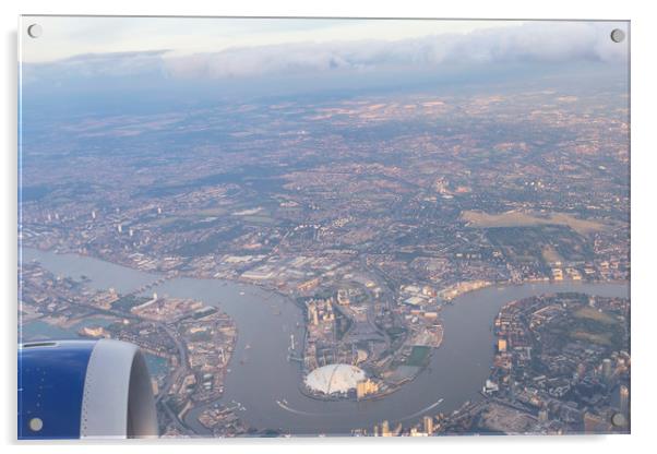 London From The Air Acrylic by David Pyatt