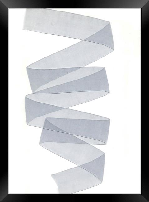 Nylon ribbon   Framed Print by Larisa Siverina