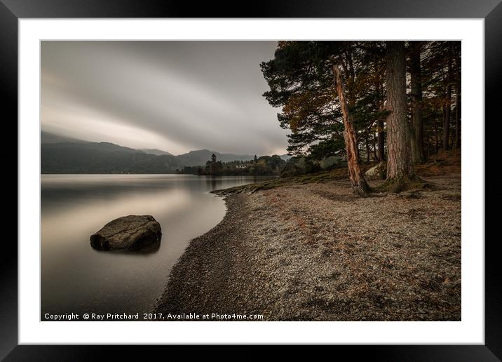 Overcast Day at Dewentwater Framed Mounted Print by Ray Pritchard
