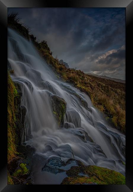 Brides Veil Waterfall Framed Print by Paul Andrews