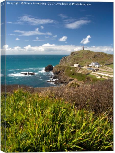 The Heinz monument, Cape Cornwall Canvas Print by Simon Armstrong