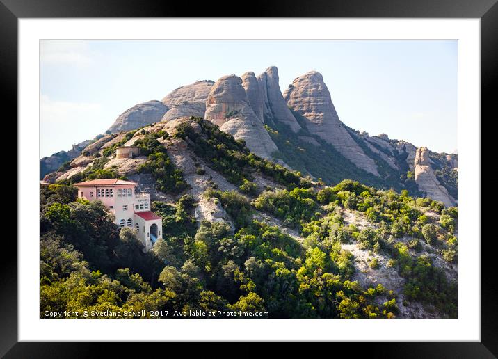 The Mountain of Montserrat Framed Mounted Print by Svetlana Sewell