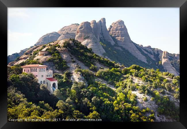 The Mountain of Montserrat Framed Print by Svetlana Sewell