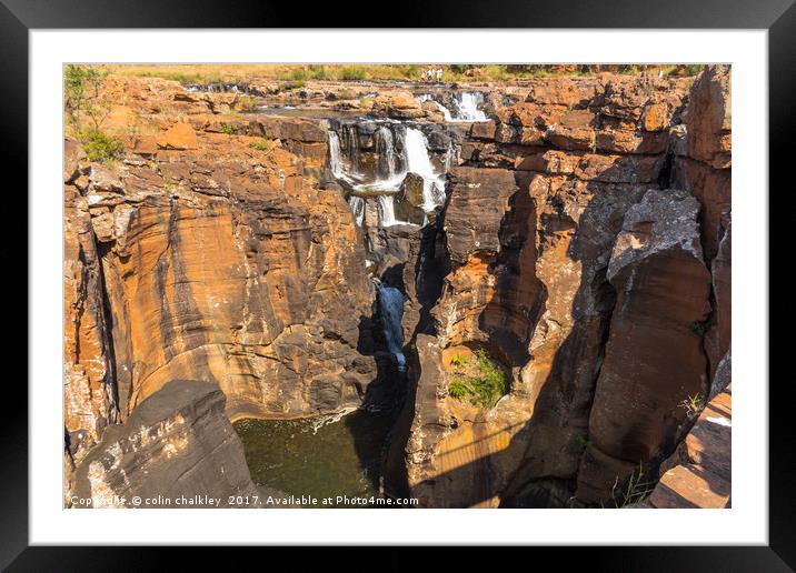 Upper Blyde River Canyon Framed Mounted Print by colin chalkley