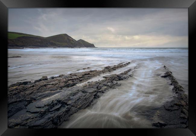 Crackington Haven Cornwall  Framed Print by Eddie John