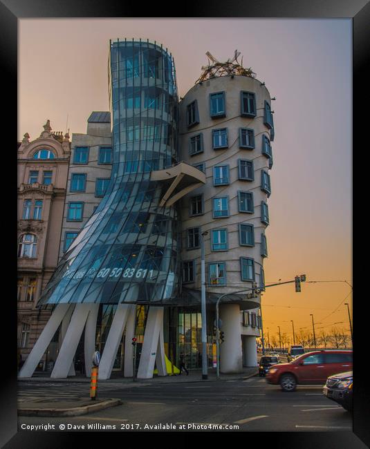 The Dancing House, Prague Framed Print by Dave Williams
